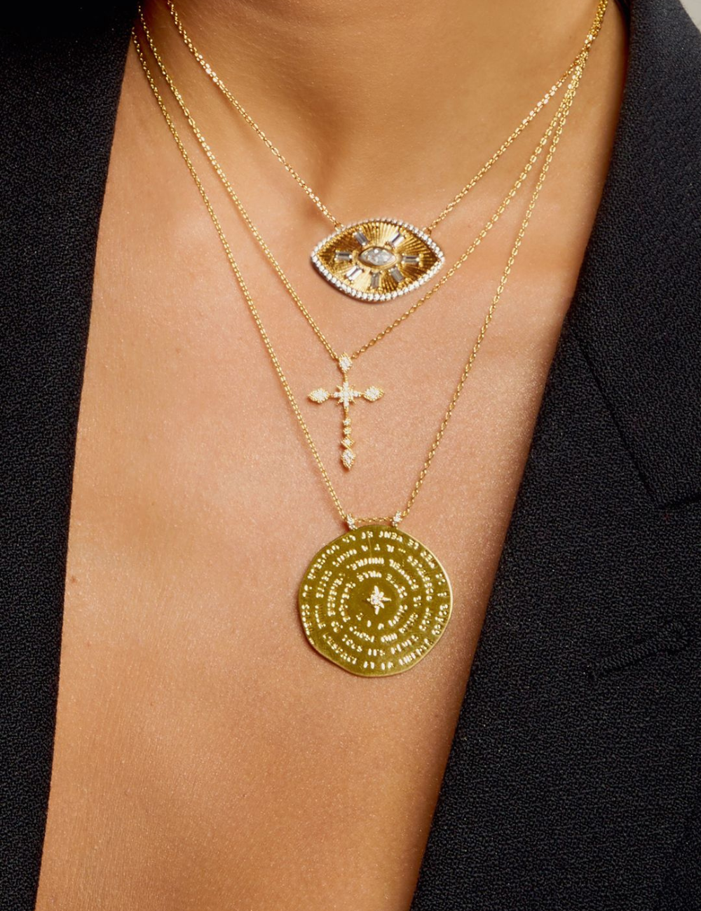 collier croix diamant - Boutique L'aNana(s)