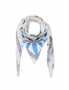 Foulards big bohème blanc WILD-Boutique L'aNana(s)