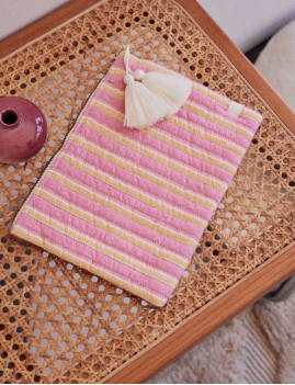 Pochette reversible hippi à rayure à carreaux DOMINA louise Misha - Boutique L'aNana(s)