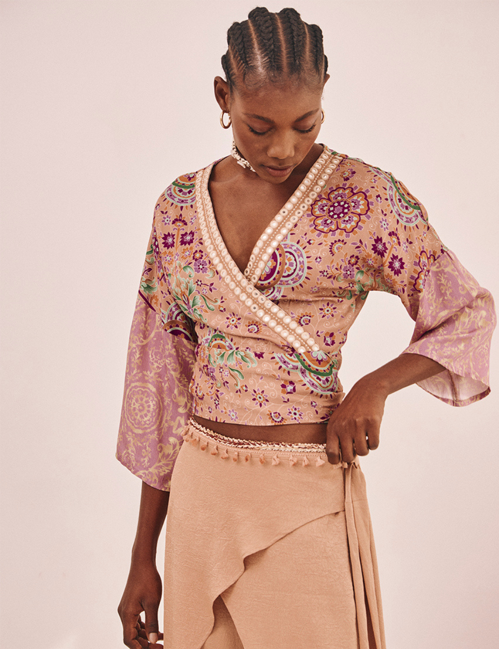 Top kimono bohème KUSISA Nekane - Boutique L'aNana(s) Top kimono bohème KUSISA Nekane - Boutique L'aNana(s)