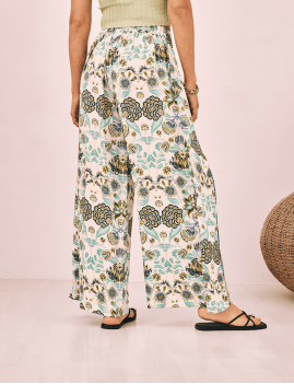 Pantalon fluide large boho Nekane - Boutique L'aNana(s)