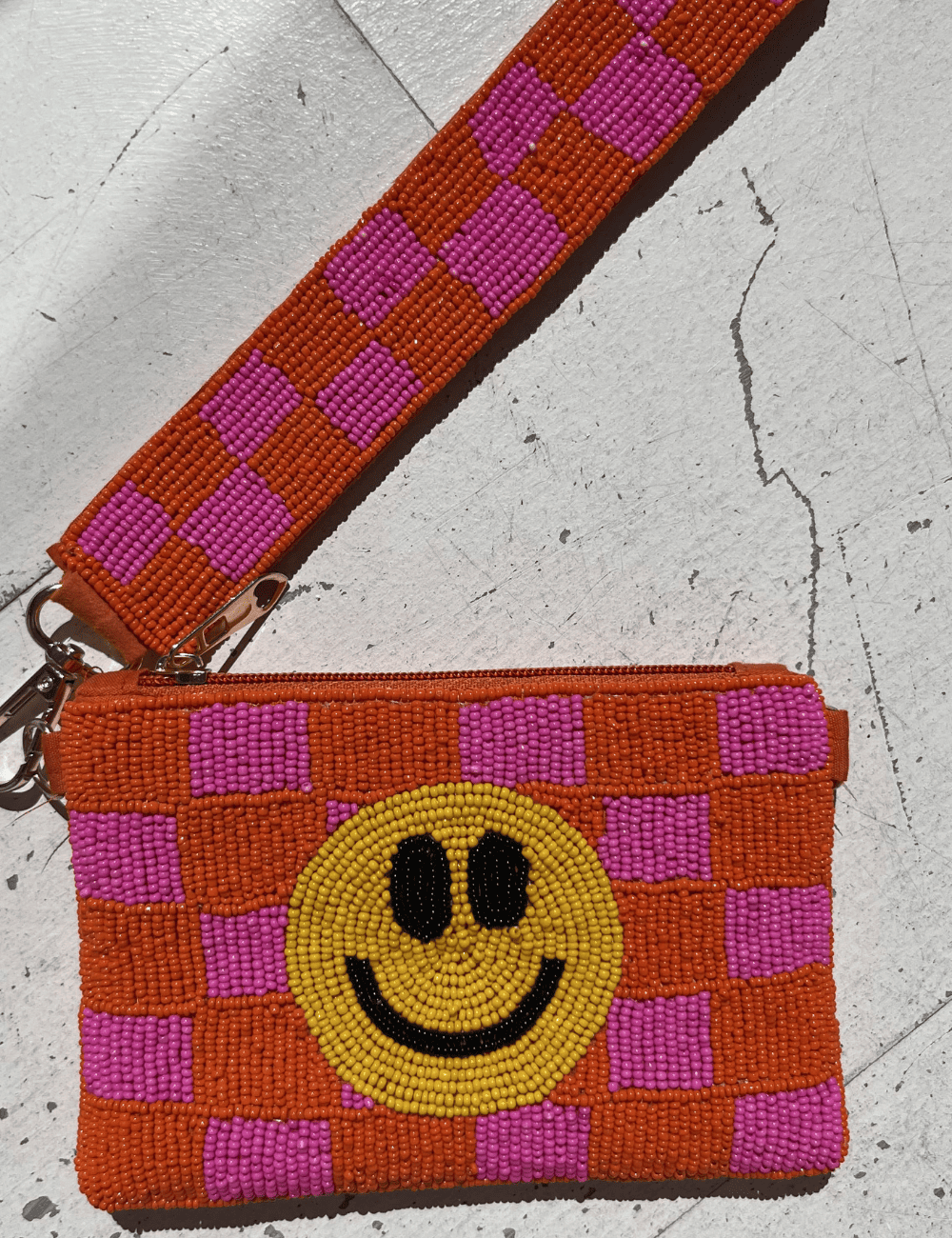 Pochette bohème smiley PAULETTE - Boutique L'aNana(s)
