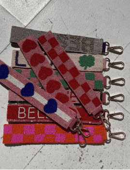 Porte clé pour enfants coeurs hippie LOVER - Boutique L'aNana(s)