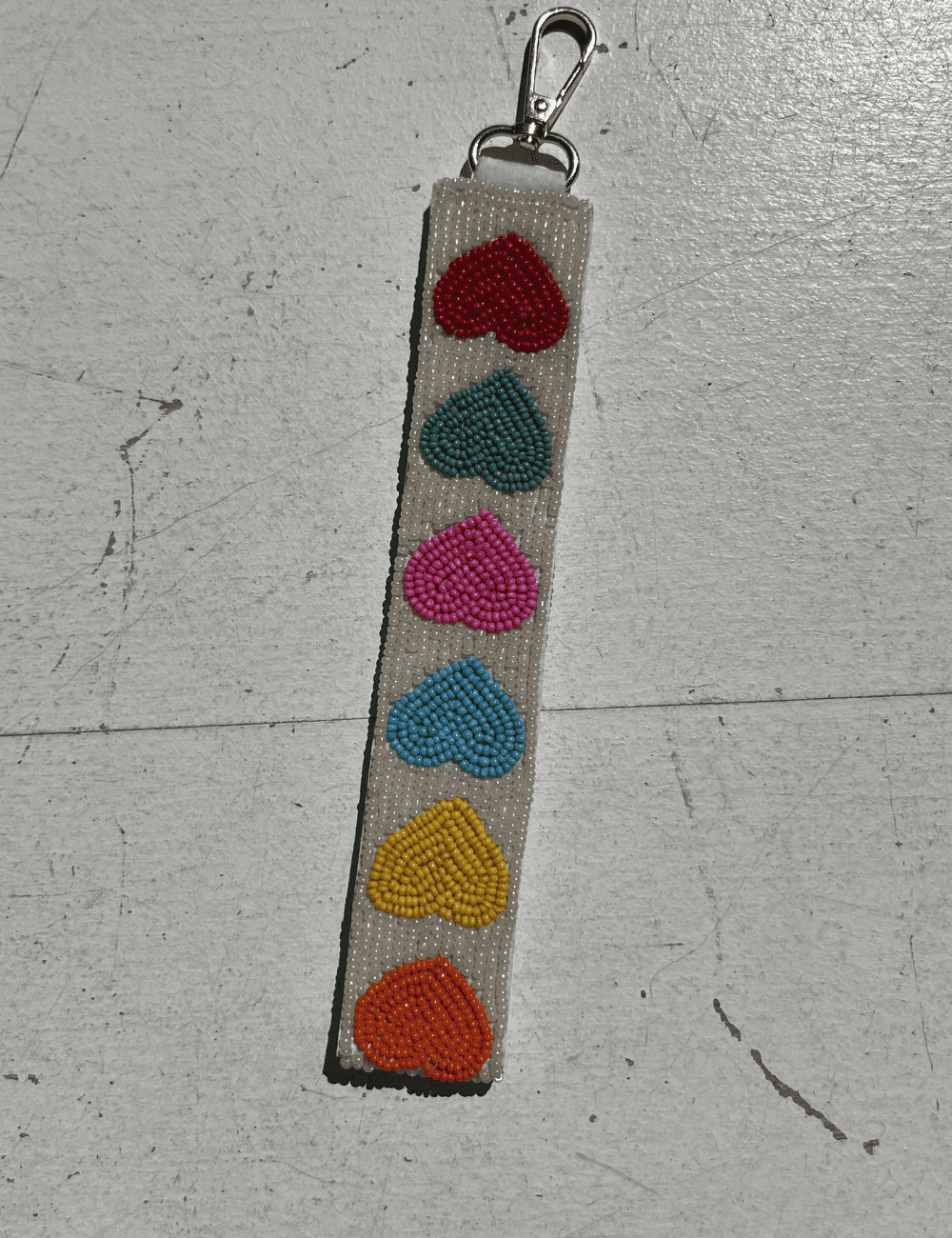 Porte clé boho en perles LOVER - Boutique L'aNana(s)