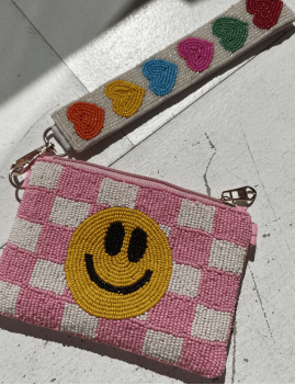 Porte clé boho en perles LOVER loffs - Boutique L'aNana(s)