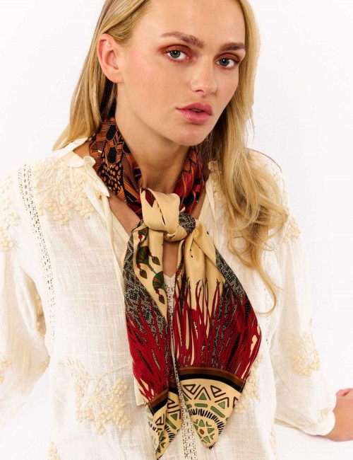 Foulard medium hippie-chic WESTERN WILD - Boutique L'aNana(s)