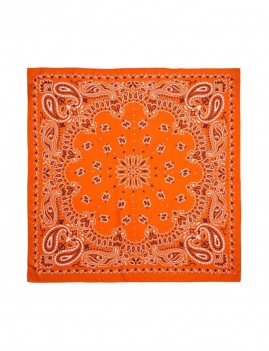 Foulard orange bandana doux PAISLEY WILD - Boutique L'aNana(s) Foulard orange bandana doux PAISLEY WILD - Boutique L'aNana(s)