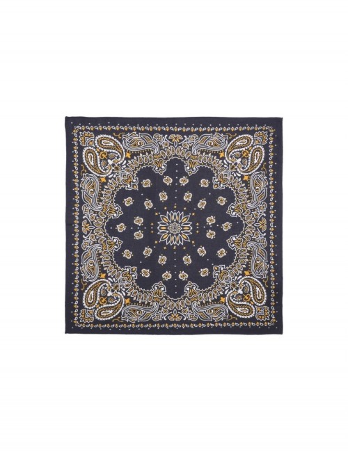 Foulard bandana femme noir PAISLEY WILD - Boutique L'aNana(s)