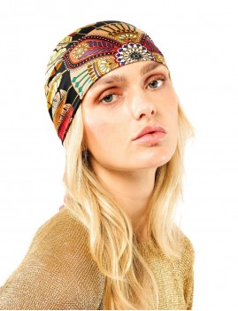 Foulard coloré noir hippie PONY PONY WILD - Boutique L'aNana(s)