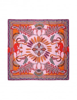 Foulard rose femme d'hiver PONY PONY WILD - Boutique L'aNana(s)