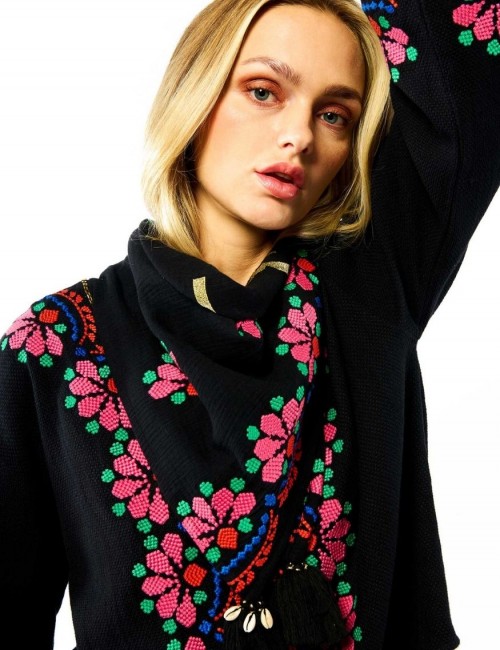 Foulard doux hippie brodé OCAMPO WILD - Boutique L'aNana(s)