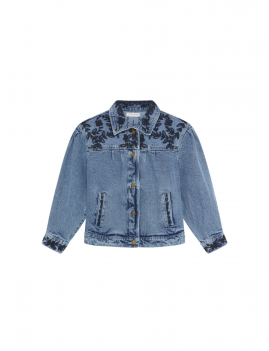 Blouson en jean brodée bohème WESLEY Maison Hotel - Boutique L'aNana(s)