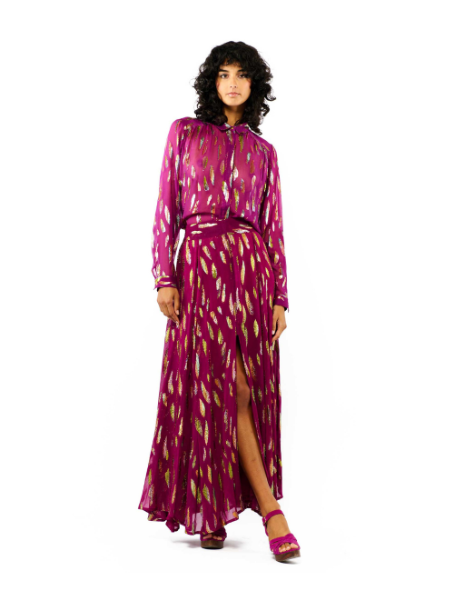 Jupe longue avec fentes gipsy CAMALU WILD - Boutique L'aNana(s)
