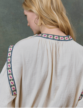 chemise de rentrée brodée boho chic IZZA Louise Misha - Boutique L'aNana(s)