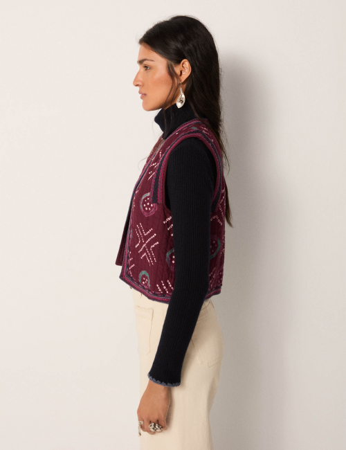 Gilet brodé Maison Hôtel - Boutique L'aNana(s)