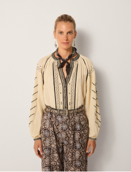 Chemise brodée gipsy Maison Hôtel - Boutique L'aNana(s) Chemise brodée gipsy Maison Hôtel - Boutique L'aNana(s)
