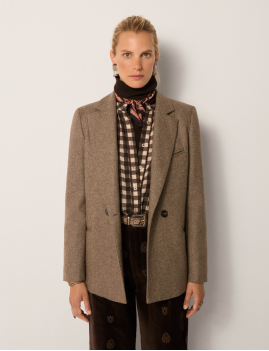 Blazer boho marron Maison Hôtel - Boutique L'aNana(s)