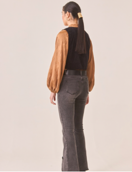 Gilet bohème chic en velours Nekane - Boutique L'aNana(s)