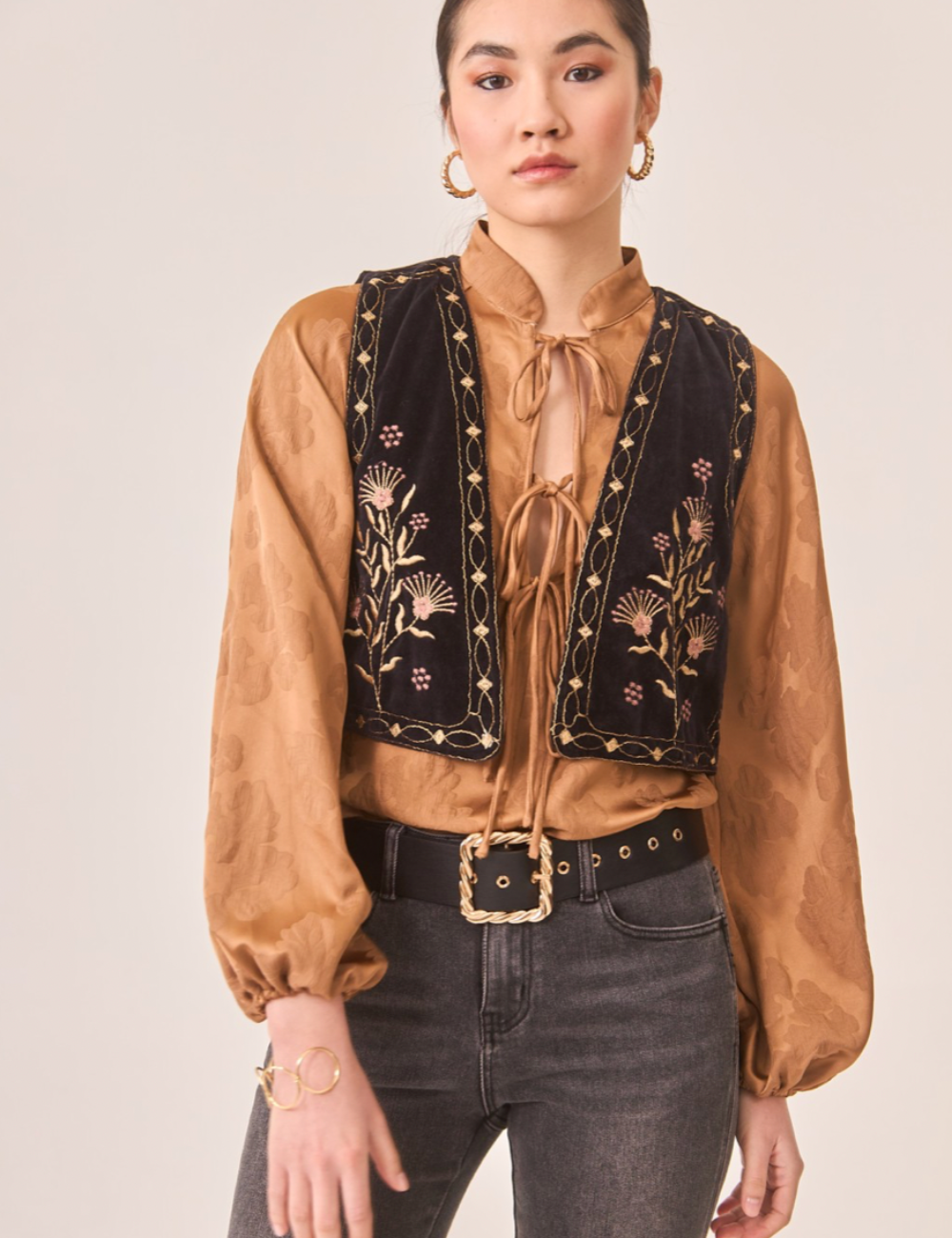 Gilet sans manches velours Nekane - Boutique L'aNana(s)