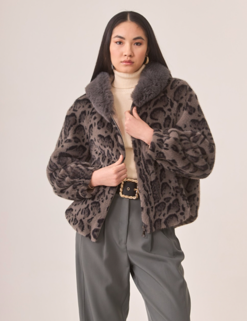Manteau bohème léopard Nekane - Boutique L'aNana(s)