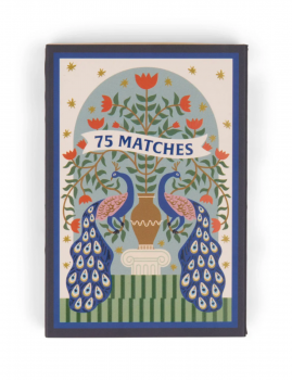 Boîte d'allumettes paon - Boutique L'aNana(s)