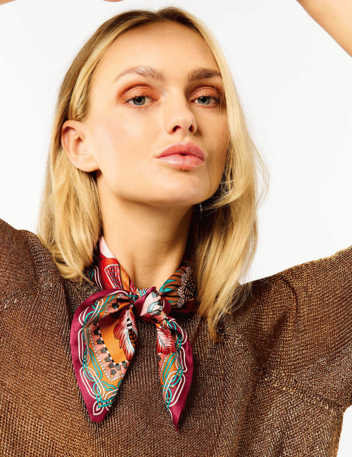 Foulard rose Wild - Boutique L'aNana(s)