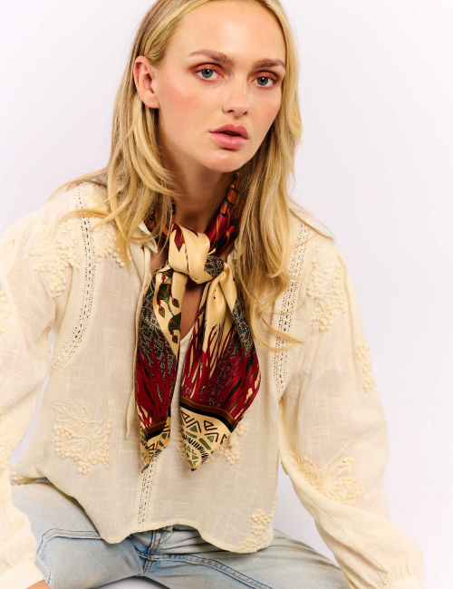 Foulard medium hippie-chic WESTERN WILD - Boutique L'aNana(s)