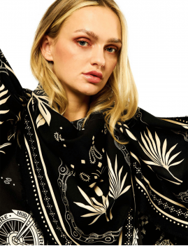 Foulard noir BANDANA WILD - Boutique L'aNana(s)