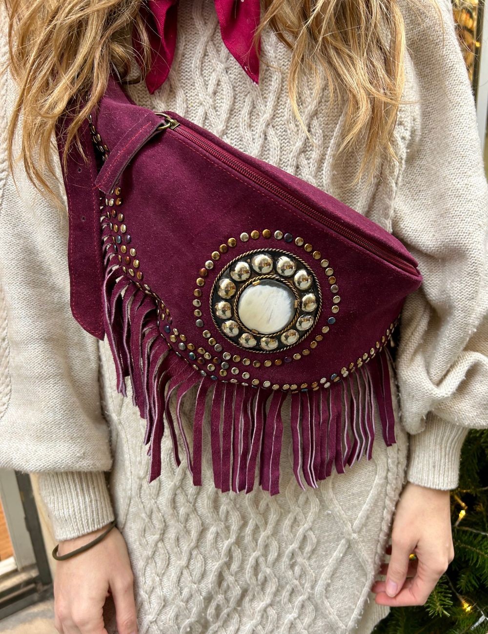 Banane à franges mauve - Boutique L'aNana(s)