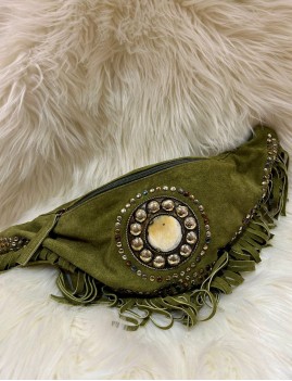 Banane en cuir kaki - Boutique L'aNana(s)