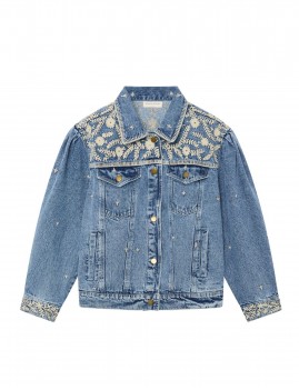 Veste en jean brodée MAISON HOTEL - Boutique L'aNana(s)