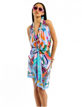 Foulard motifs colorés WILD - Boutique L'aNana(s)