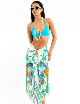 Foulard blanc WILD - Boutique L'aNana(s)