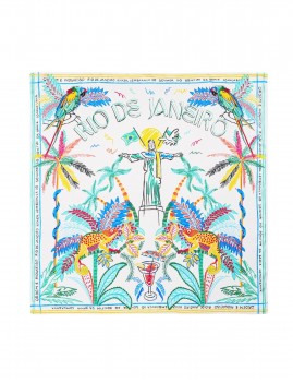 Foulard blanc WILD - Boutique L'aNana(s)