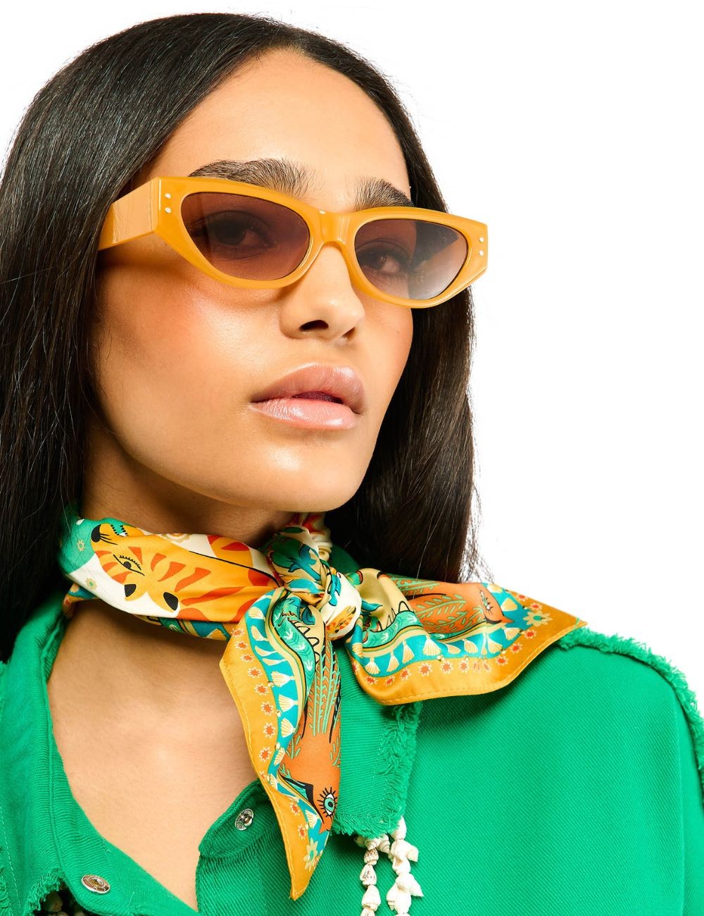 Foulard mini BANDIDAS vert WILD - Boutique L'aNana(s)