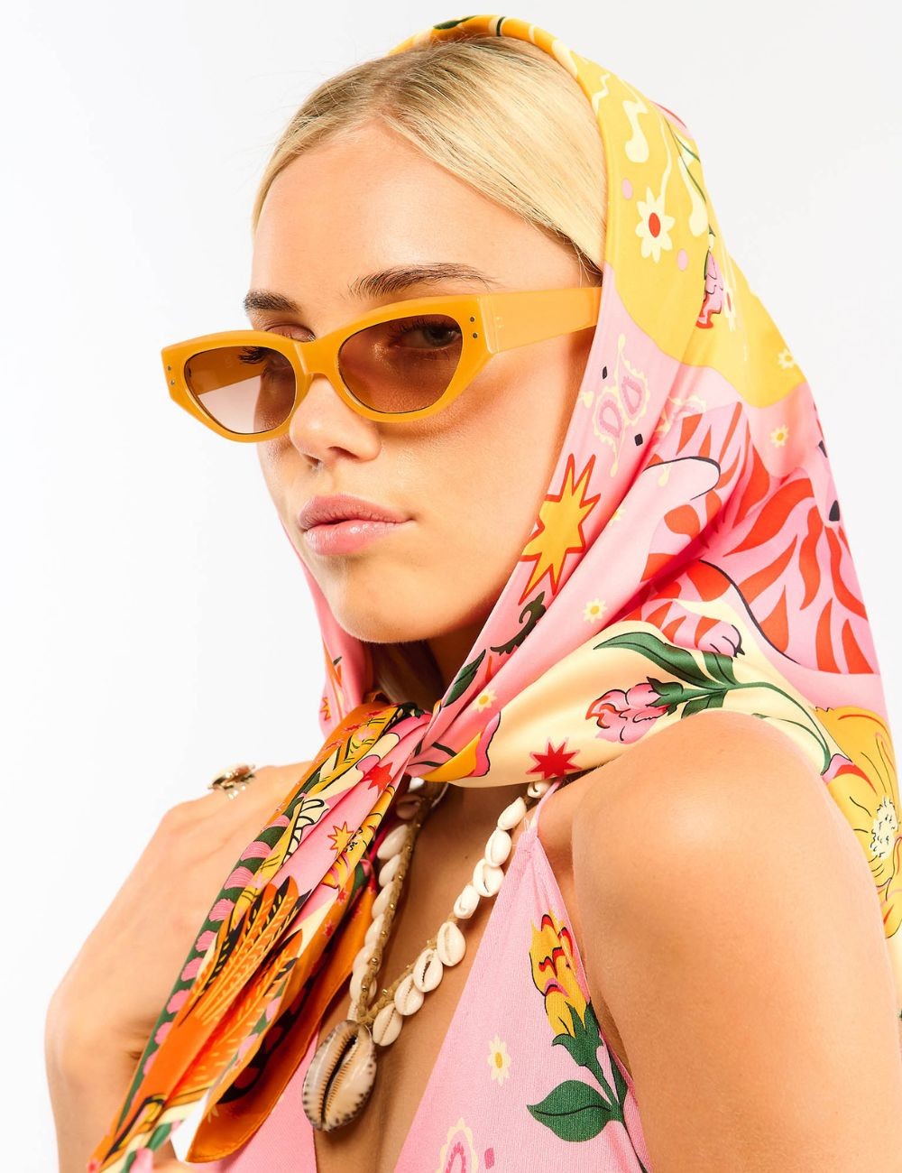 Foulard mini BANDIDAS rose WILD - Boutique L'aNana(s)