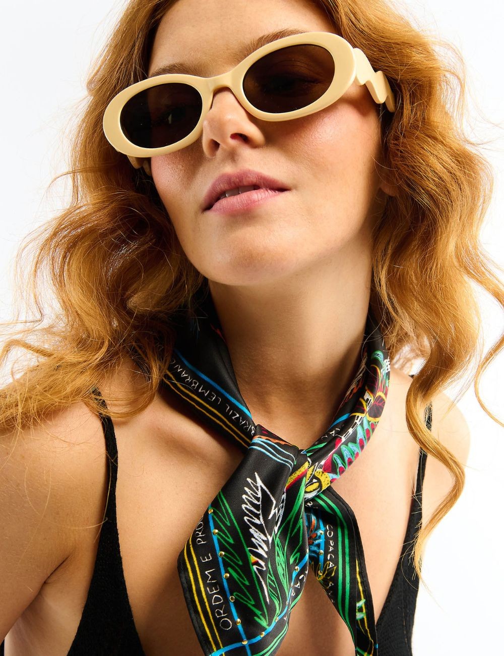 Mini foulard Wild noir BAHIA WILD - Boutique L'aNana(s)