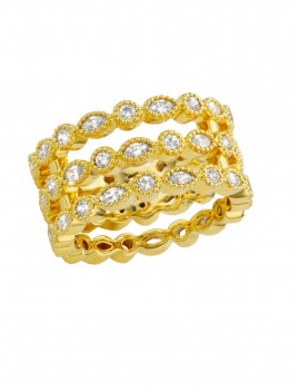 Bague triple MYABAY - Boutique L'aNana(s)
