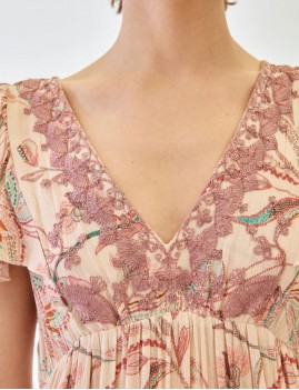 Robe brodée NEKANE - Boutique L'aNana(s)