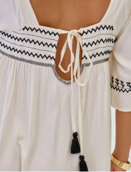 Robe courte blanche NEKANE - Boutique L'aNana(s)