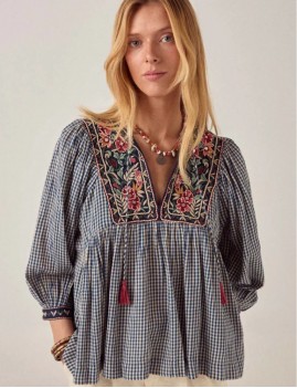 Blouse vichy Maison Hotel - Boutique L'aNana(s)