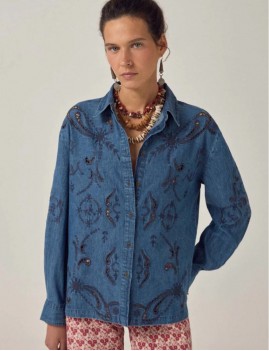 Chemise brodée Maison Hotel - Boutique L'aNana(s)