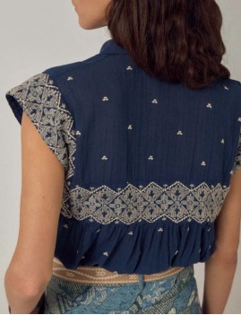 Chemise brodée Maison Hotel - Boutique L'aNana(s)