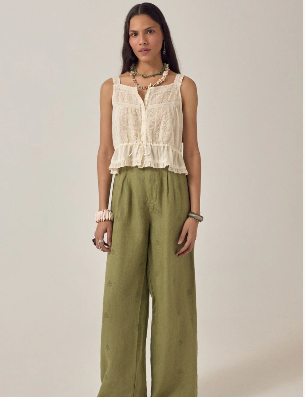 Pantalon en lin Maison Hotel - Boutique L'aNana(s)