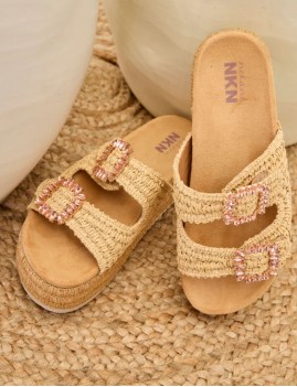 Sandales en rafia femme NEKANE - Boutique L'aNana(s)