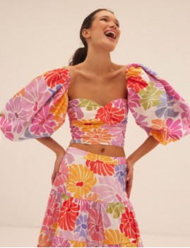 Jupe longue à fleurs - Jupe bohème Sundress