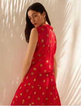 Chemise sans manches rose Sundress