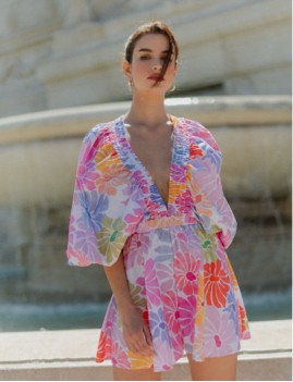 Combishort à fleurs Sundress - Combi short femme