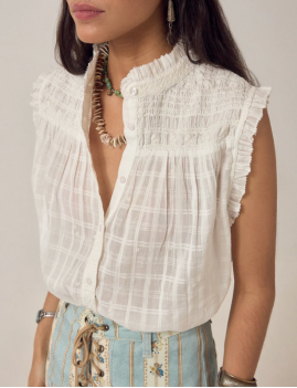 Blouse blanche femme Maison Hotel - Boutique L'aNana(s)