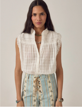 Blouse sans manches en coton Maison Hotel - Boutique L'aNana(s)